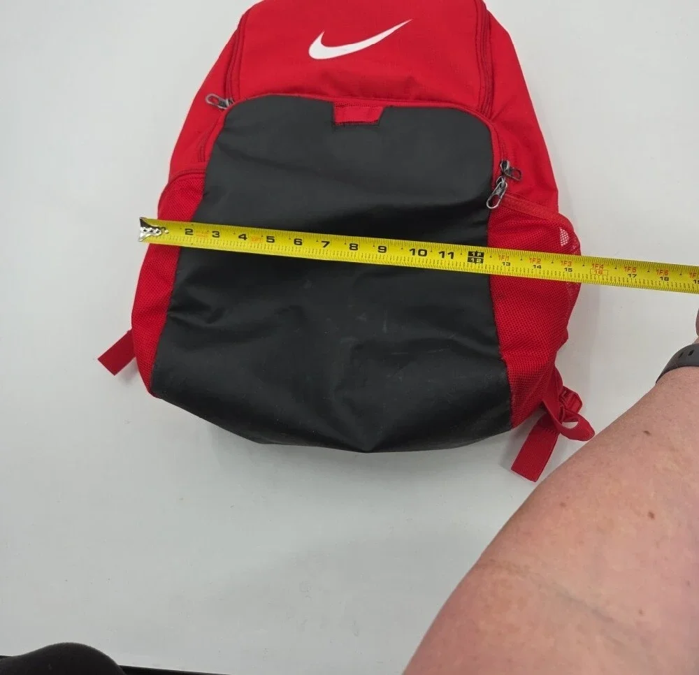 Nike Extra Large Red and Black Backpack with White Swoosh. Tons Of Storage Space